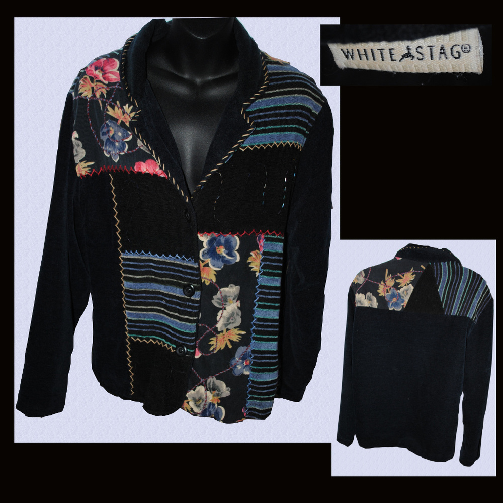 WHITE STAG Multi-Media Patchwork Jacket/Blazer